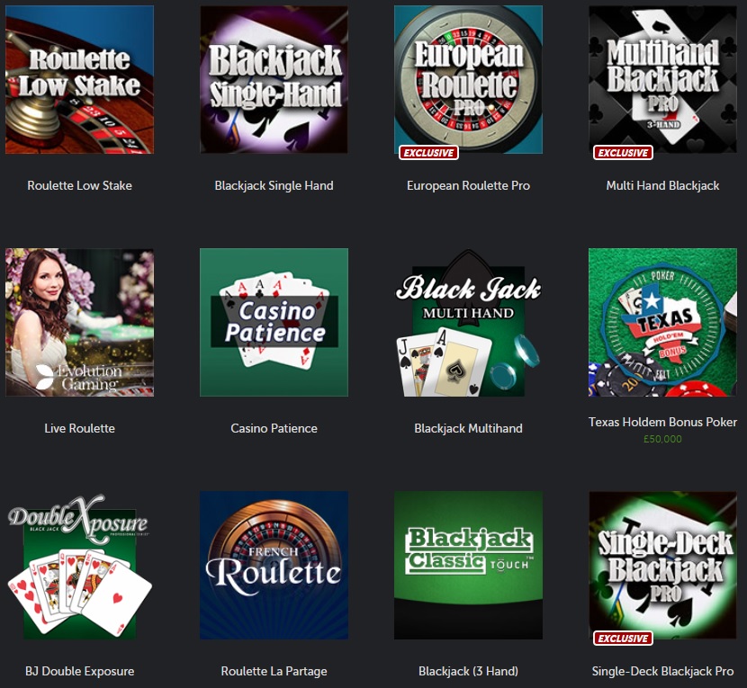 Betsafe Casino Table Games