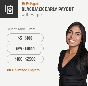 Blackjack Early Payout With Harper