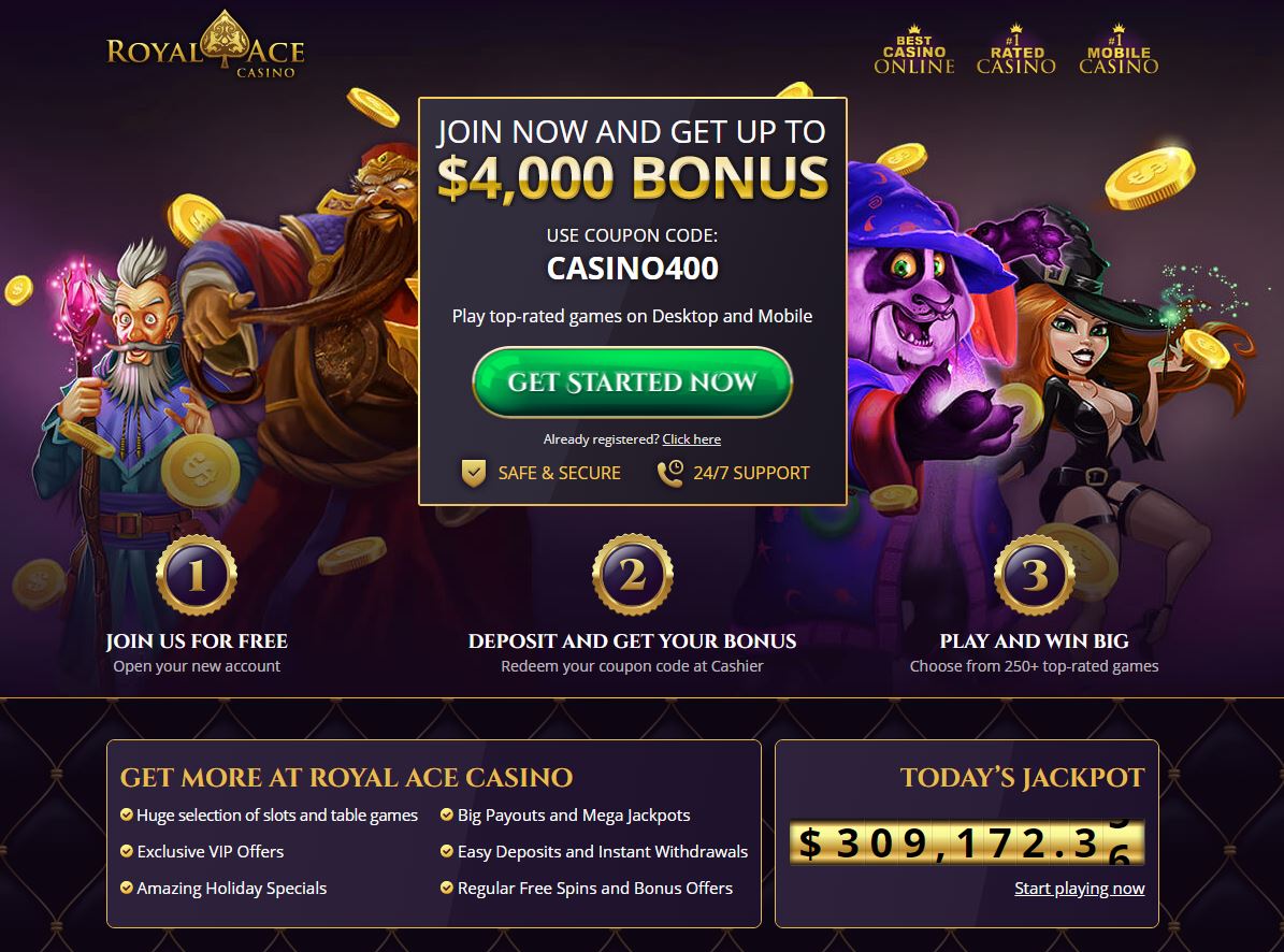 RoyalAce Casino Screenshot