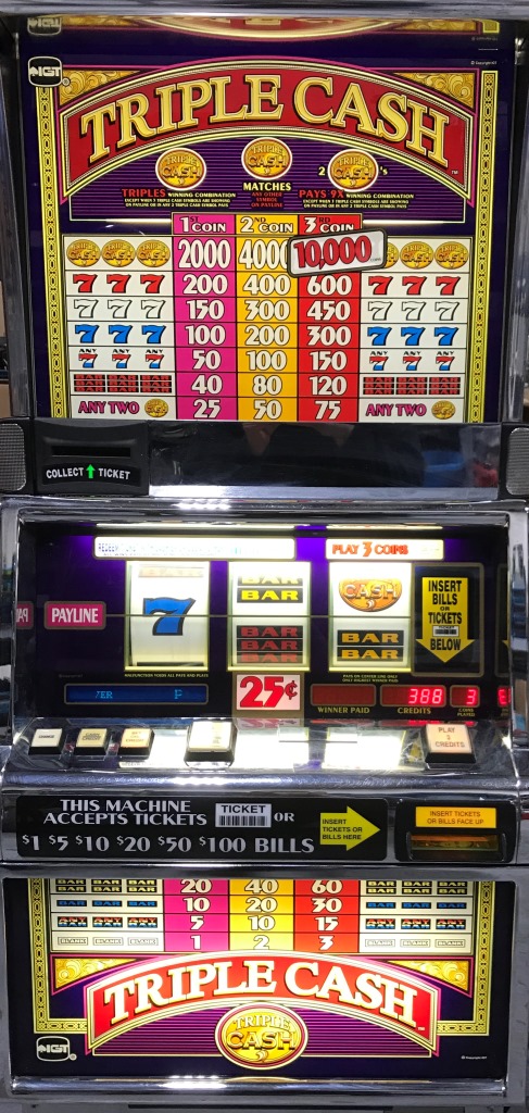 Three Reel Single Line Slot Machine