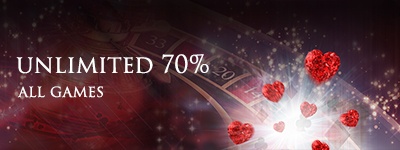 Lucky Red Casino Sunday 70% unlimited use all game bonus