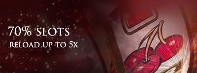 Lucky Red Casino Tuesday 70% deposit match up to 5 times Bonus